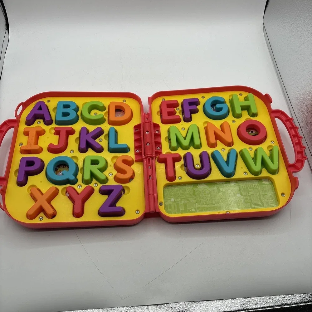 Sesame Street Elmo On The Go Alphabet ABC Puzzle Carry Case Preschool Baby Toy